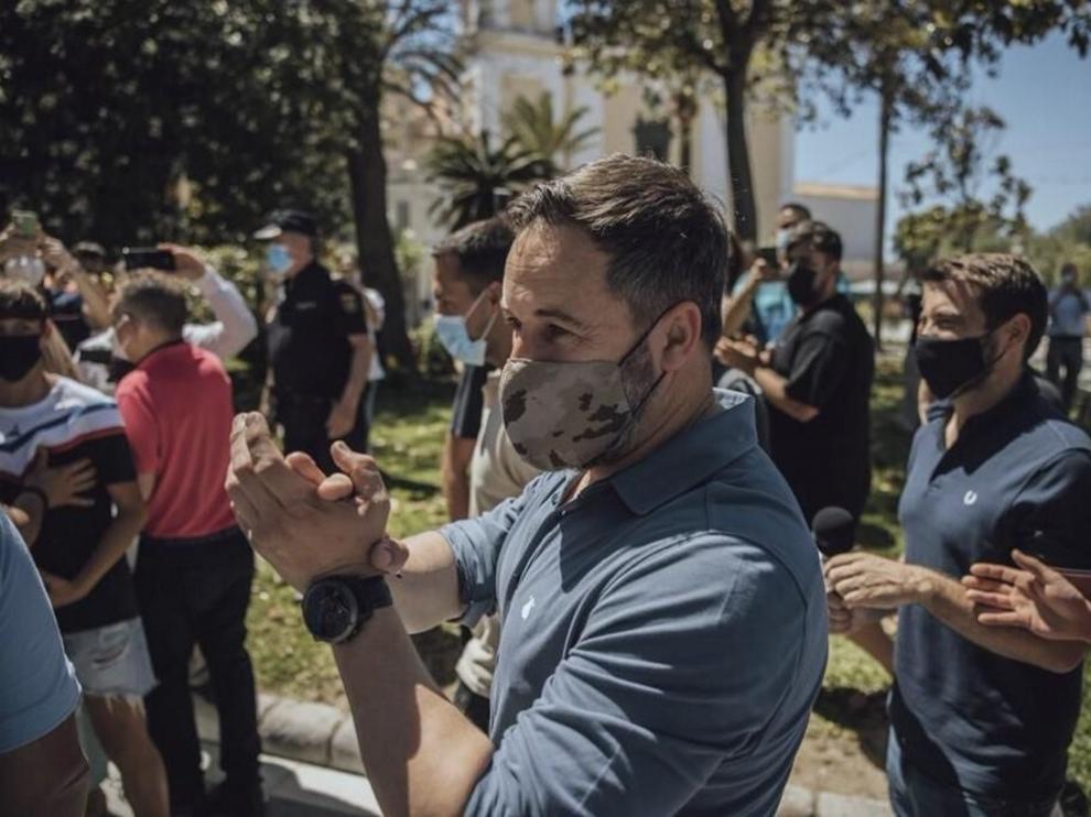 El líder de Vox, Santiago Abascal