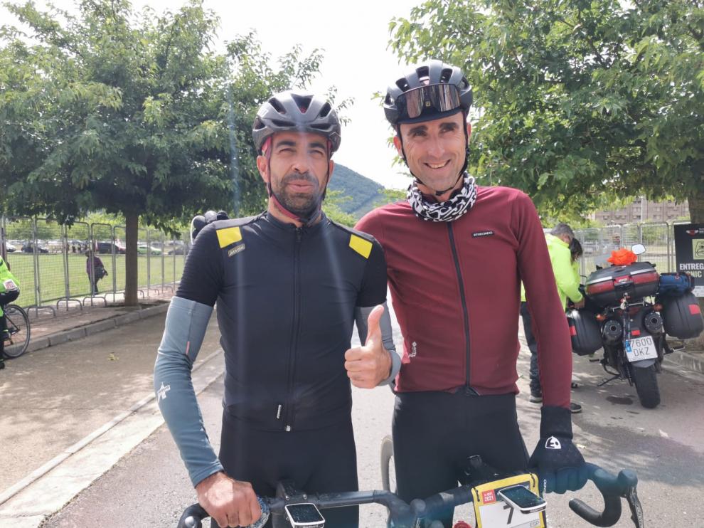 Darío Gadeo y Aimar Zubeldia, primero y segundo de la Quebrantahuesos.
