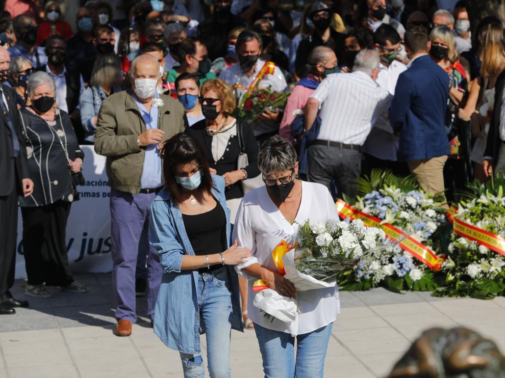 Homenaje a las víctimas del terrorismo en Zaragoza.