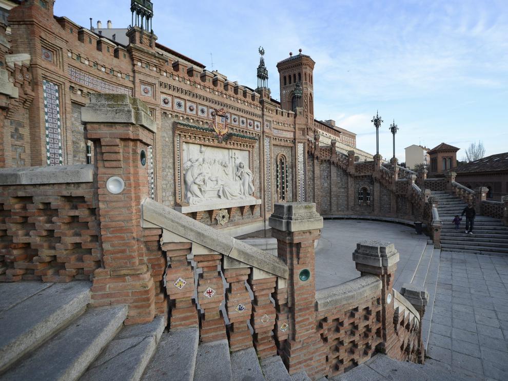 La Escalinata neomudéjar de Teruel es uno de los principales accesos a la ciudad.