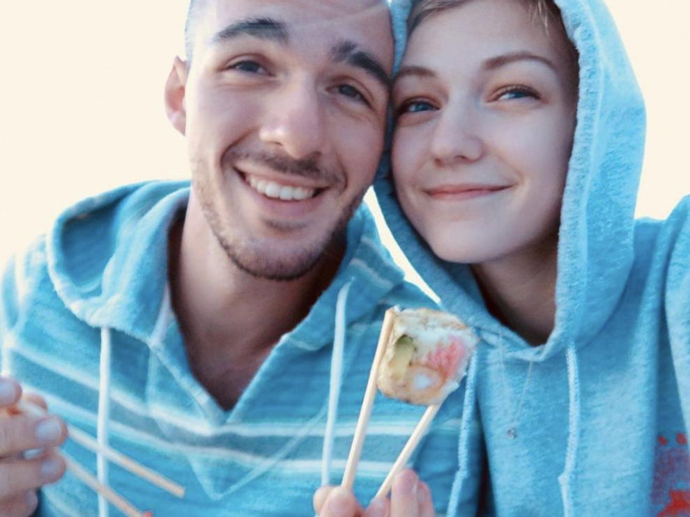 Gabrielle 'Gabby' Petito junto a su novio, Brian Laundrie