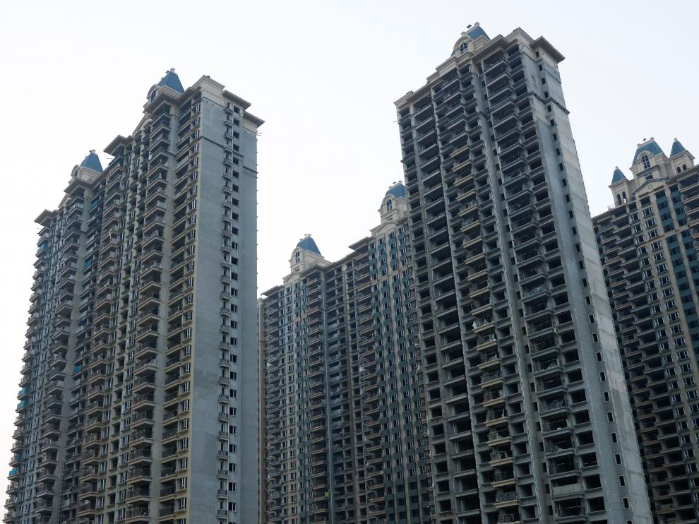 Uno de los gigantes residenciales de Evergrande que no se han podido terminar.