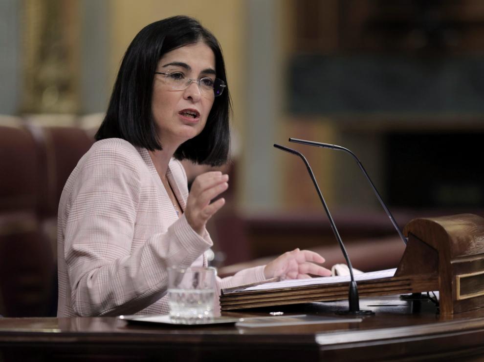 Carolina Darias este miércoles en el Congreso de los Diputados
