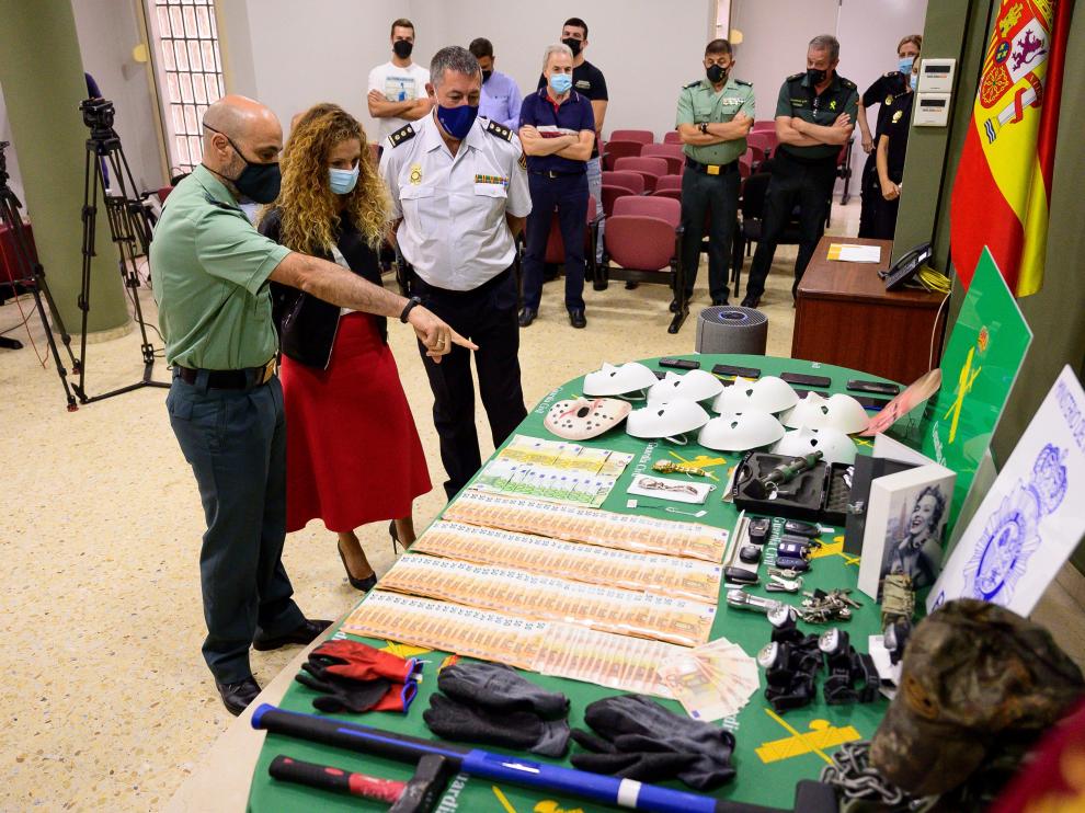 Material incautado en la operación