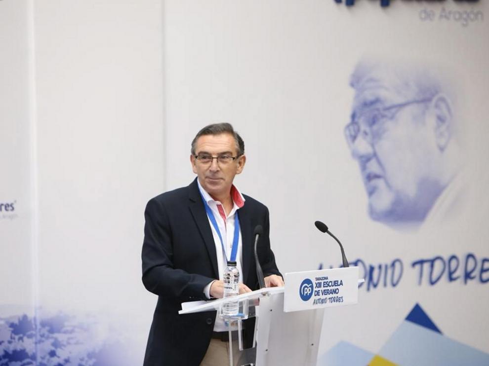 El presidente del PP en Aragón, Luis María Beamonte