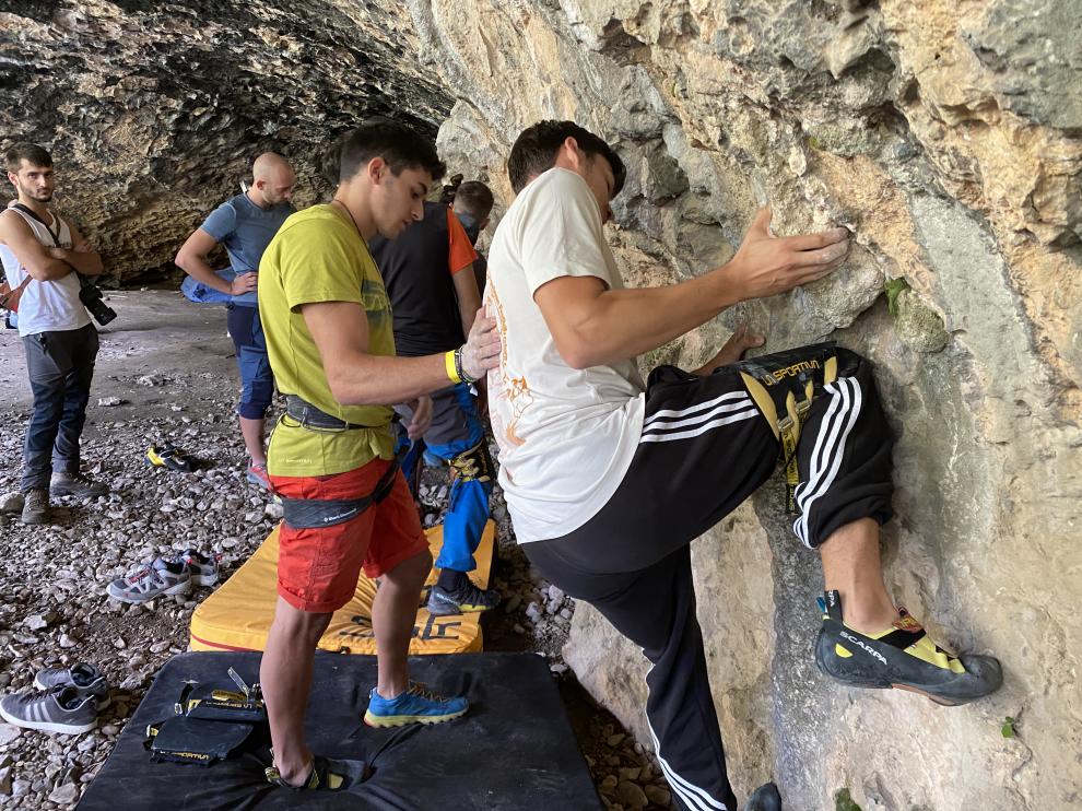 Alberto Ginés, un campeón olímpico en Rodellar.