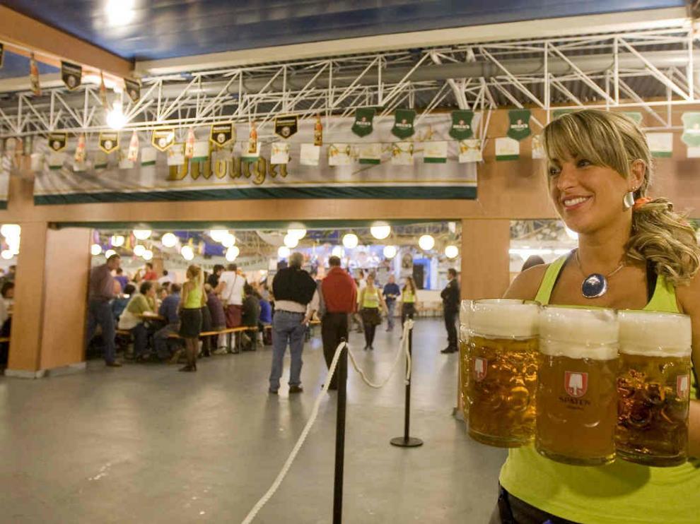 Fiesta de la Cerveza en el Parque de Atracciones de Zaragoza en una foto de archivo