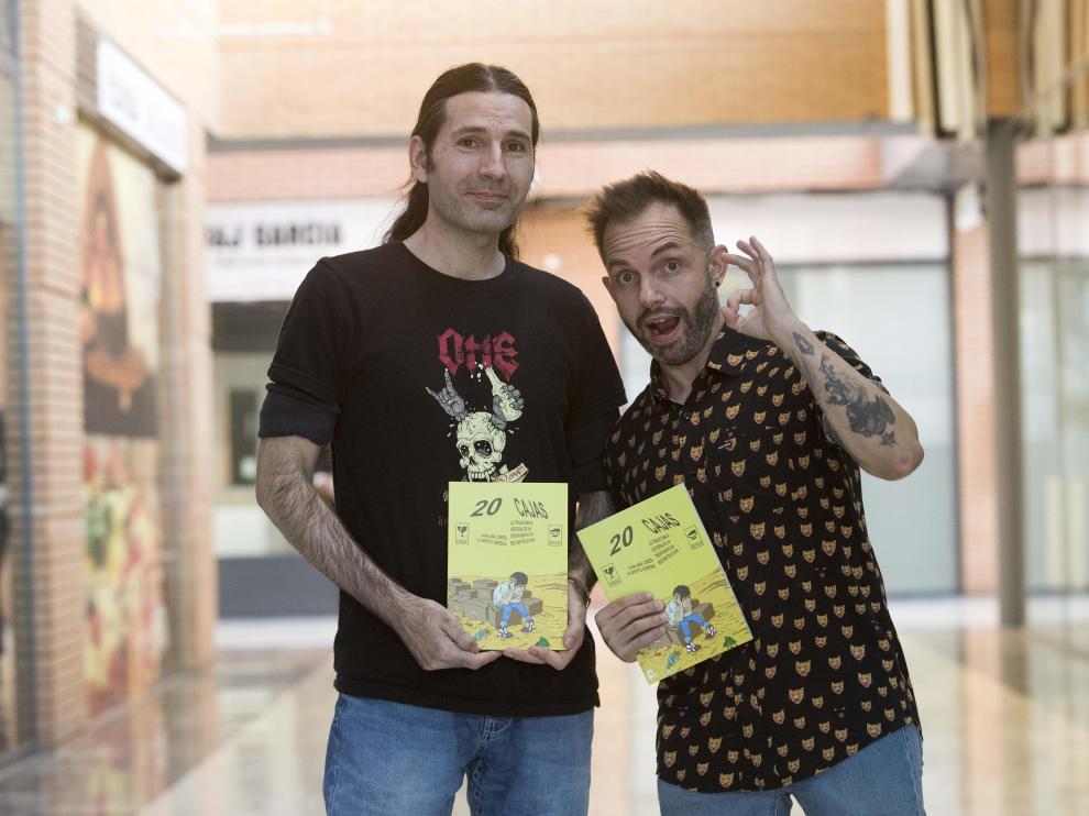 Alberto Serena e Iván Ara, en la presentación de su libro en Los Porches del Audiorama.