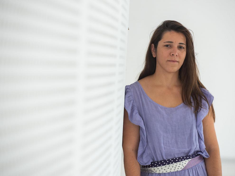 Joana Magalhães, la semana pasada en Etopia, tras el encuentro ‘Identidades comunes’.