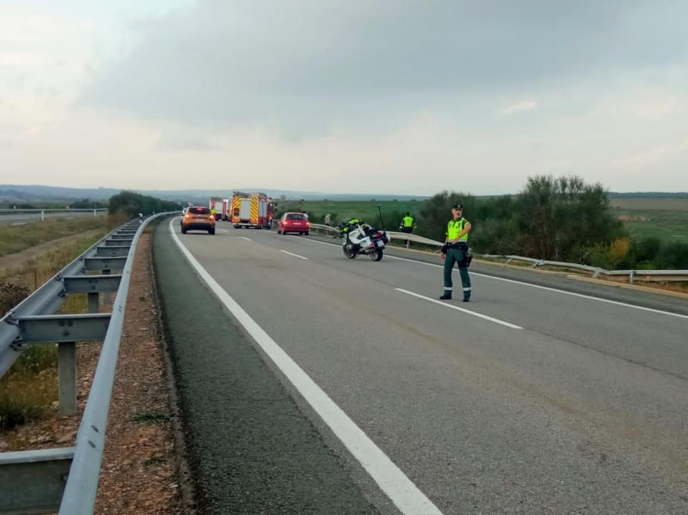 El accidente ha ocurrido en la autovía A-23 a la altura de Albentosa.