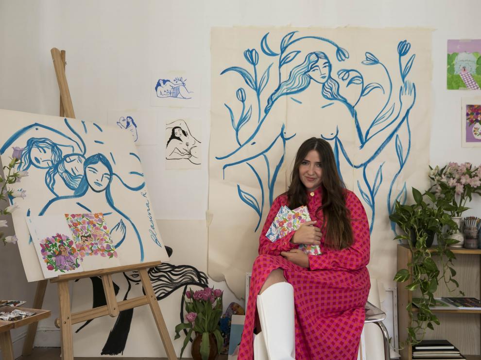 Blasina Rocher, en su estudio.