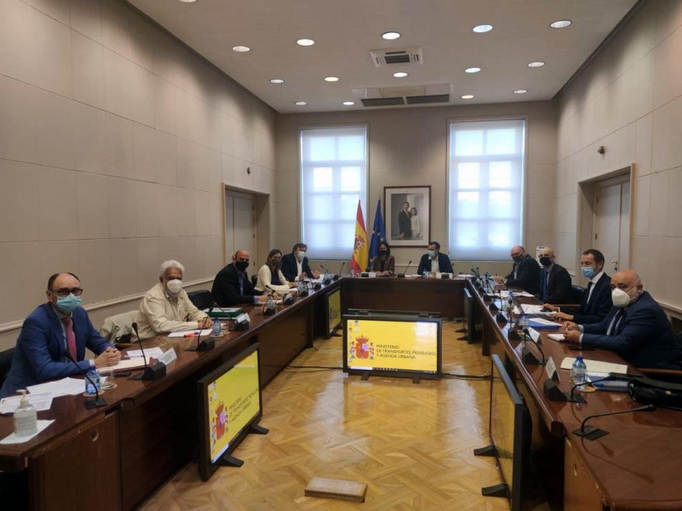 Reunión entre Teruel Existe y el Ministerio de Transportes