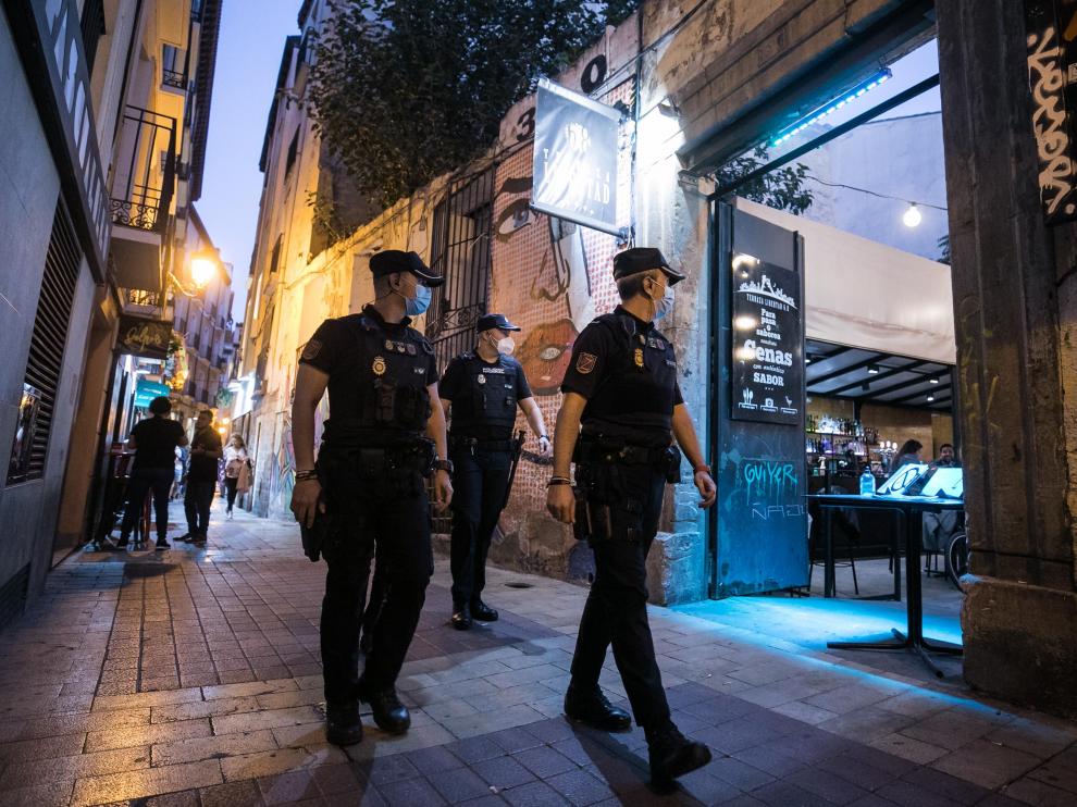 Dispositivo de la Policía Nacional por las 'no fiestas' del Pilar 2021