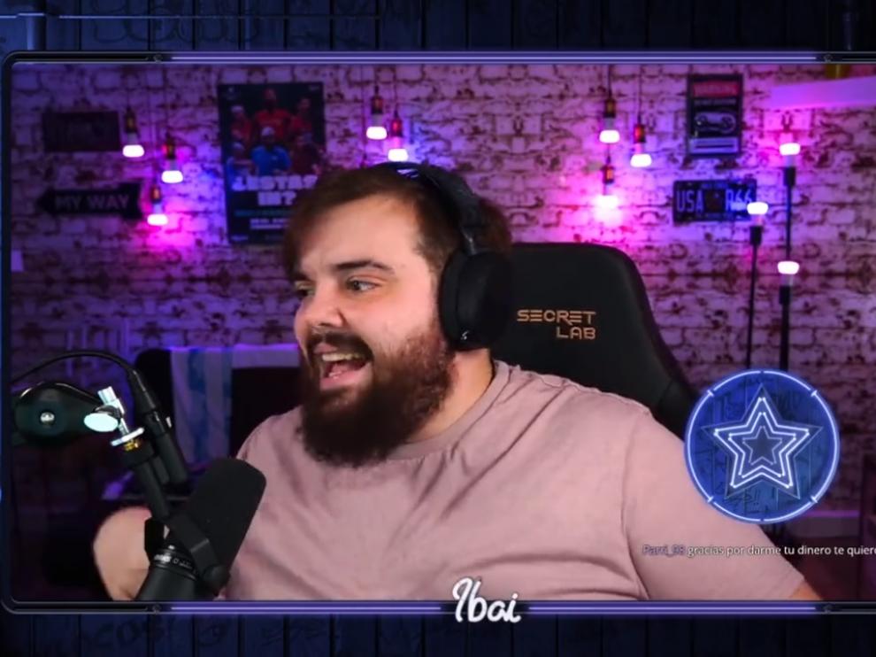 El 'streamer' Ibai Llanos durante su directo tras el 'hackeo' de Twitch.