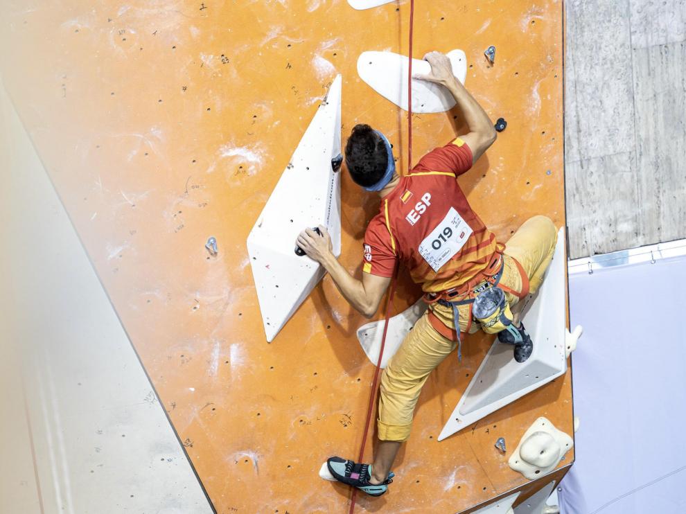 Raúl Simón ganó en septiembre el bronce en el Campeonato del Mundo de Paraescalada en la categoría B, deportistas con discapacidad visual grave.