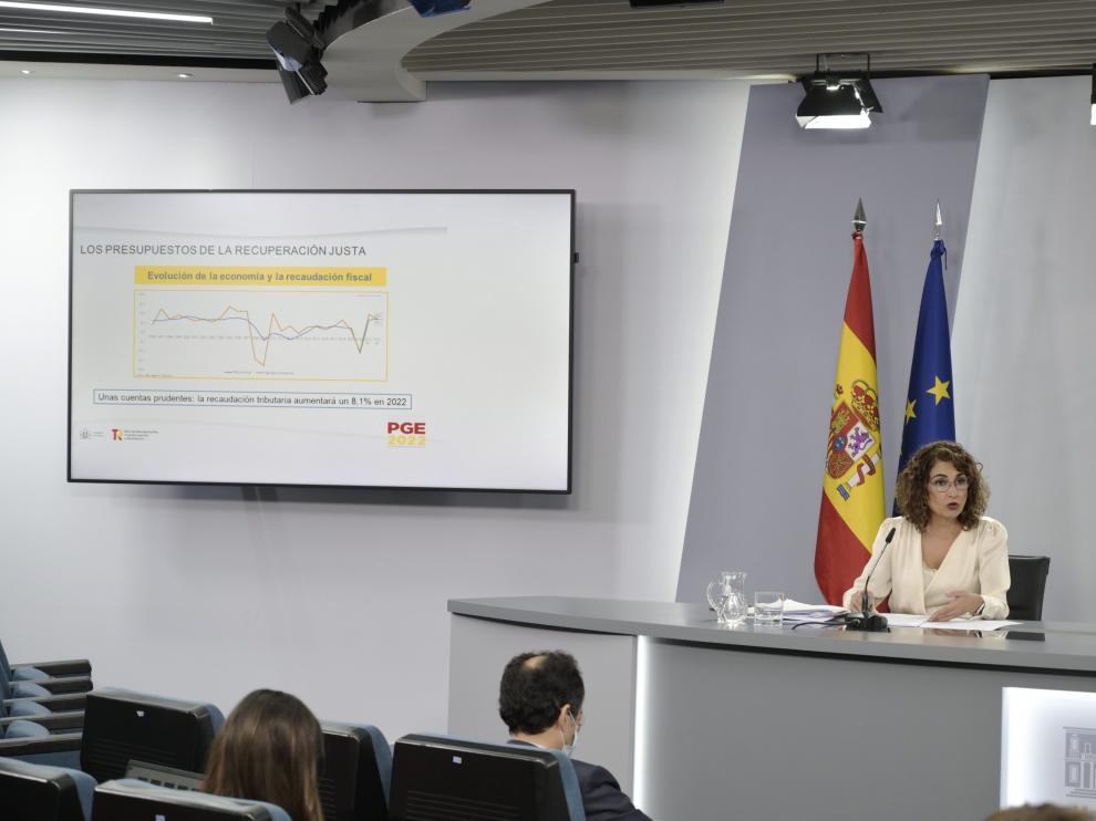 La ministra de Hacienda, María Jesús Montero