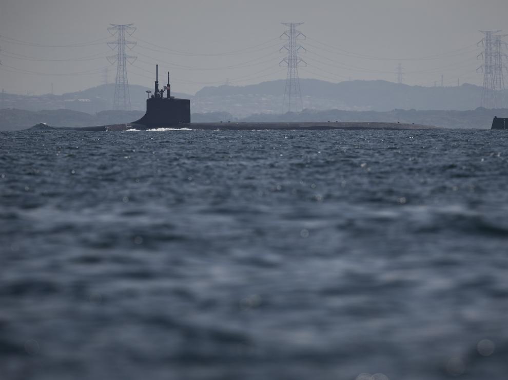 El submarino nuclear estadounidense 'USS Connecticut'.