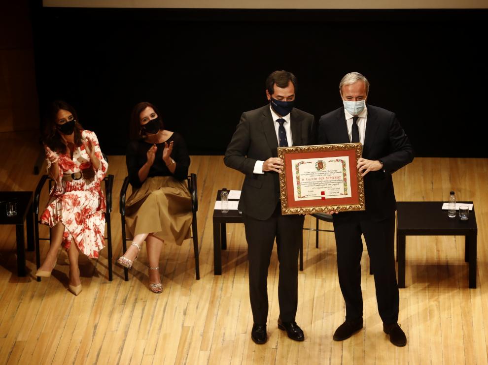 Entrega de la medalla de oro y títulos honoríficos del Ayuntamiento de Zaragoza.