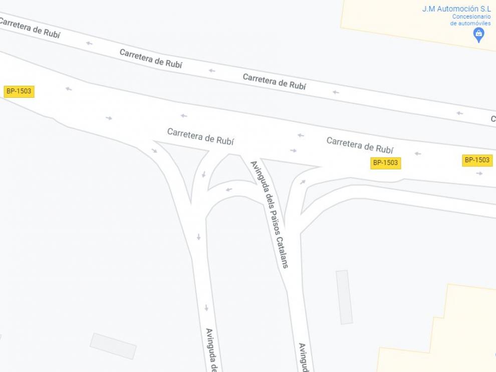 Lugar de Sant Cugat donde han ocurrido los hechos.