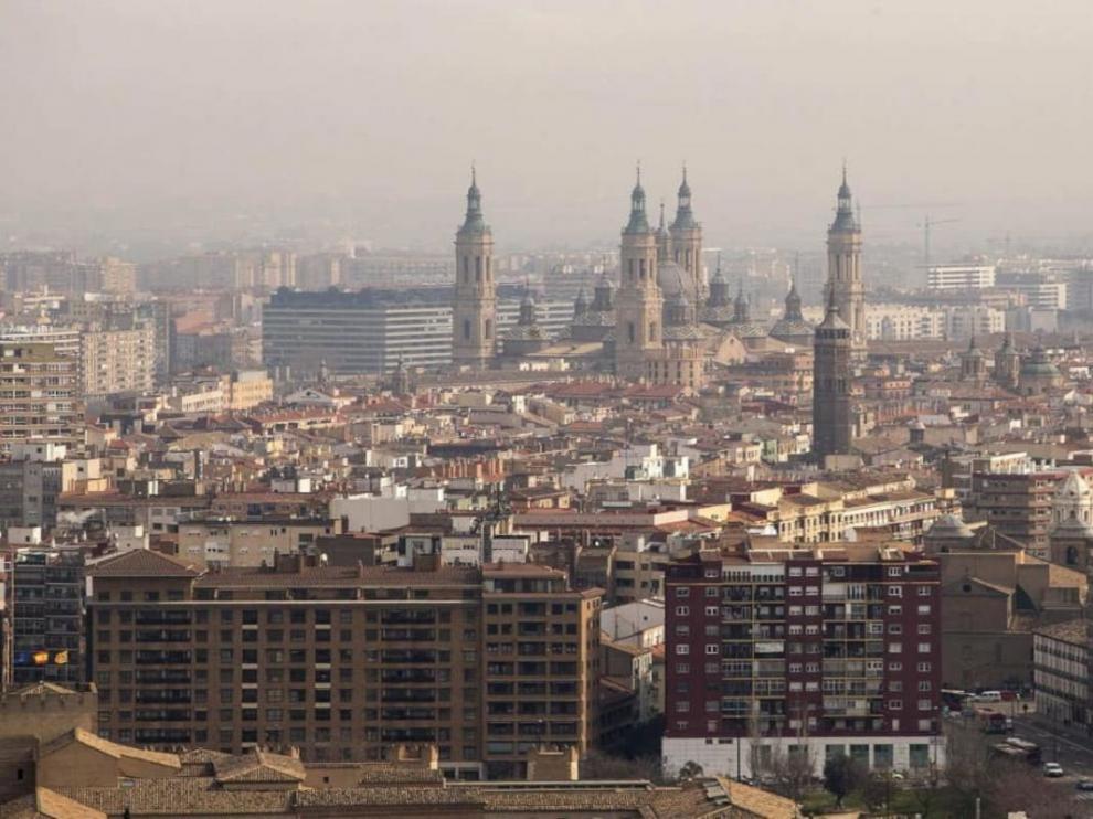 Panorámica de Zaragoza.