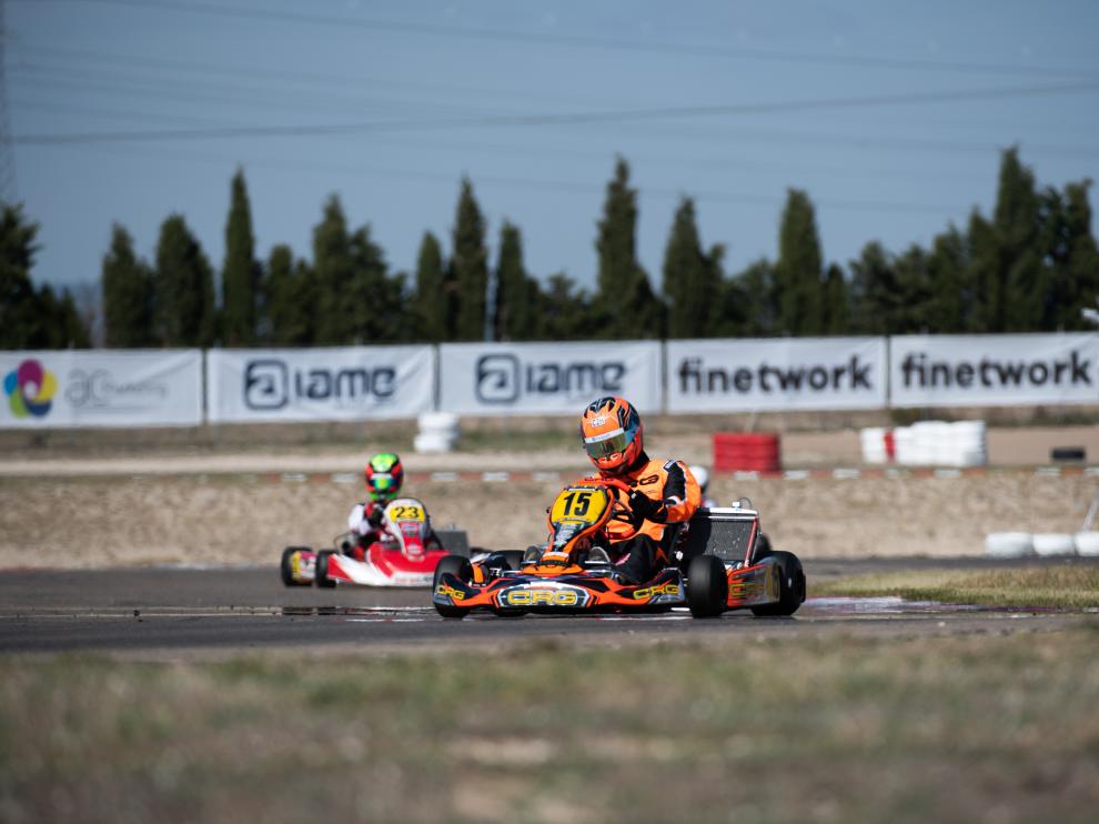Jaime Alguersuari, en acción en el CEK Finetwork en Zuera
