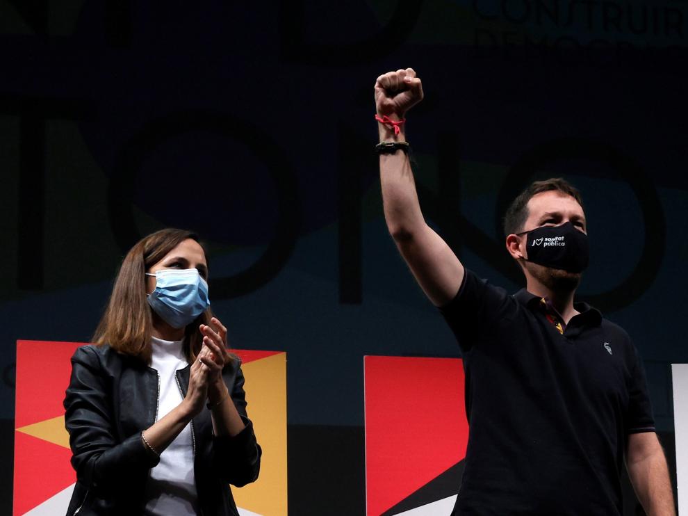 Pablo Iglesias junto a Ione Belarra