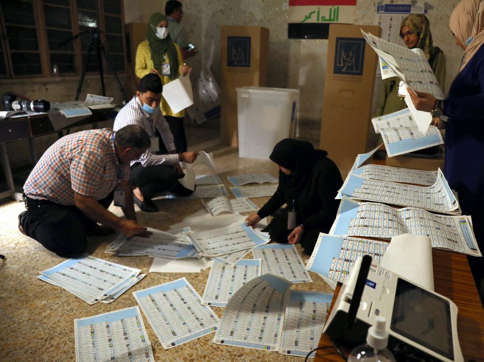 Recuento de votos en Bagdad IRAQ ELECTIONS