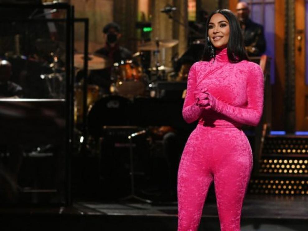 Kim Kardashian en el show 'Saturday Night Live'.
