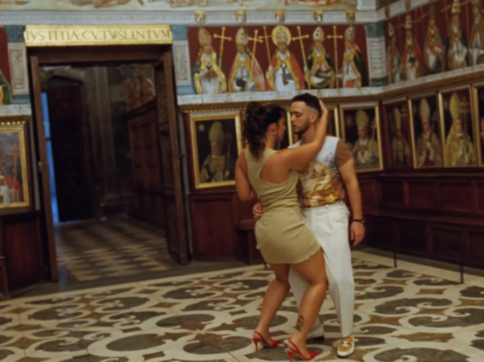 Fotograma del vídeo grabado en la catedral