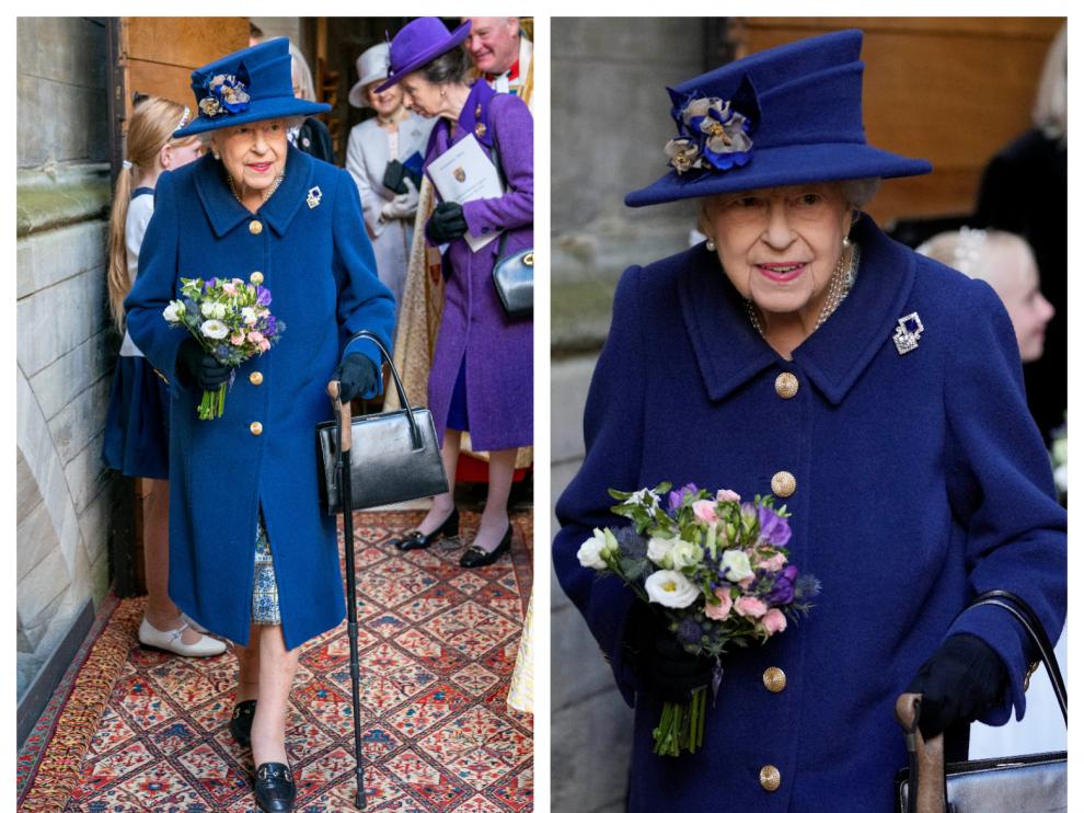 Isabel II acudió este martes a la abadía de Westminster