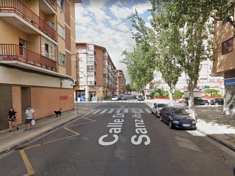 La calle Doctor Sanz Ibáñez, donde ocurrió el atropello.