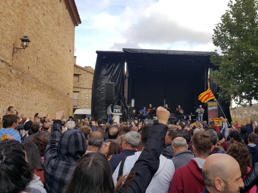 Imagen de la última edición del Festival Contra la Despoblación de Allepuz.