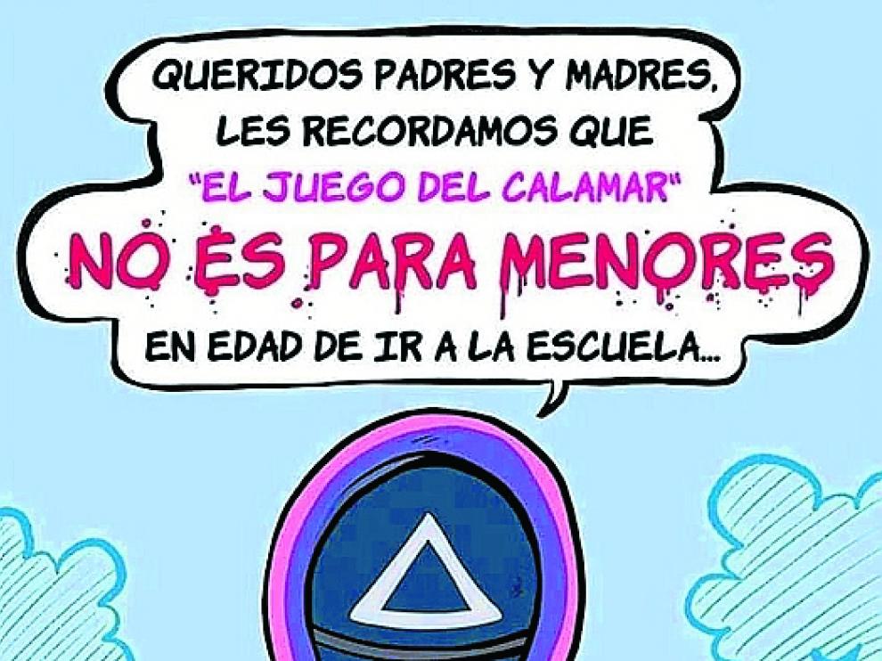 La Guardia Civil de Albacete advierte así sobre el 'Juego del calamar' en redes sociales.