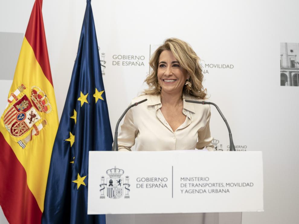 La ministra de Transportes, Raquel Sánchez.