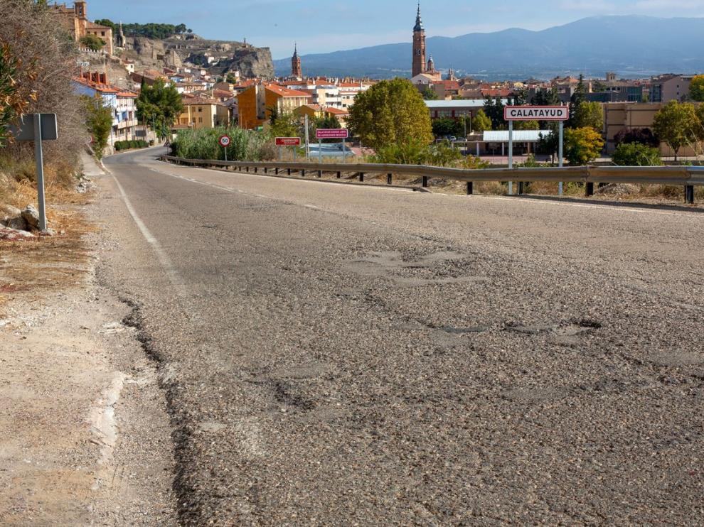 Estado actual de la carretera de Calatayud.