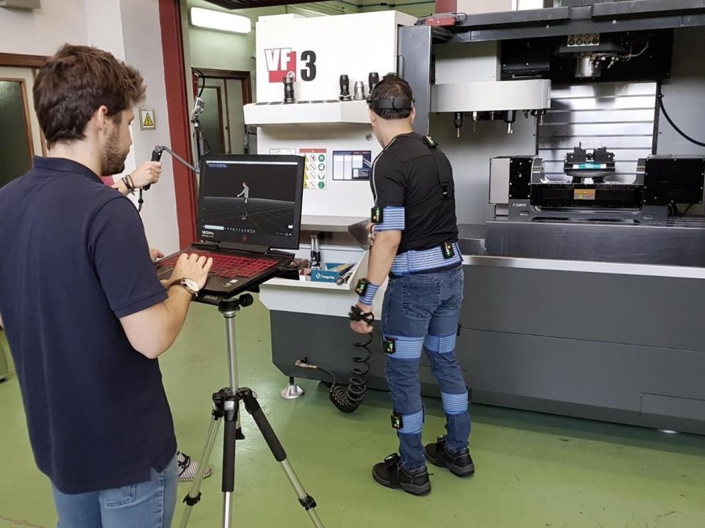 Una prueba de la tecnología SCAMA, que utiliza la captura del movimiento para prevenir problemas músculo esqueléticos.