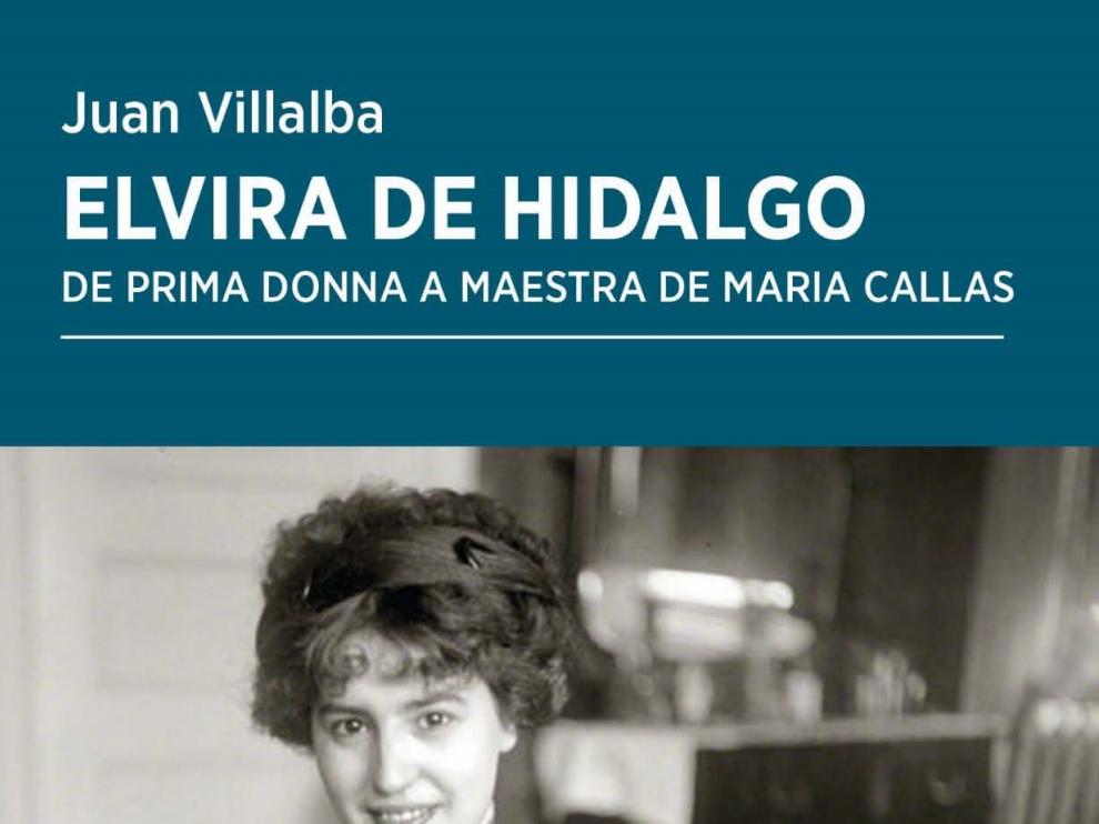 Elvira de Hidalgo, en la portada de la biografía escruta por Juan Villalba.