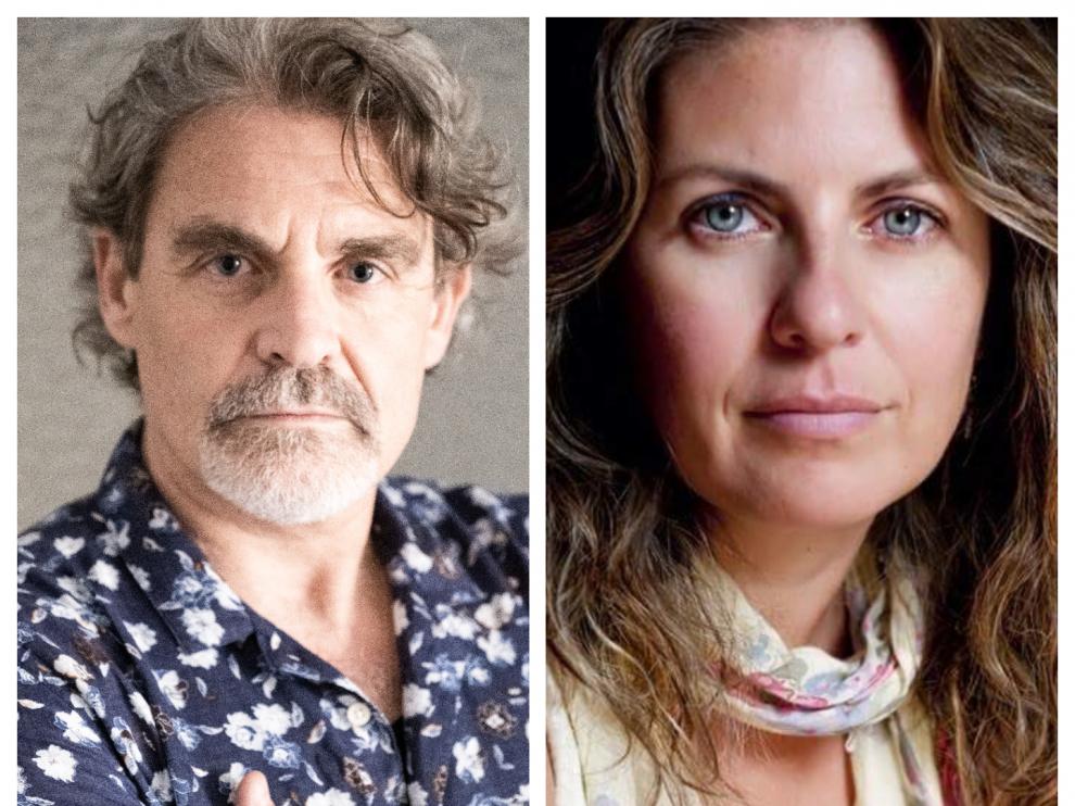 Los modelos 'seniors' aragoneses Miguel Ángel Ochoa y Eva Bellido.