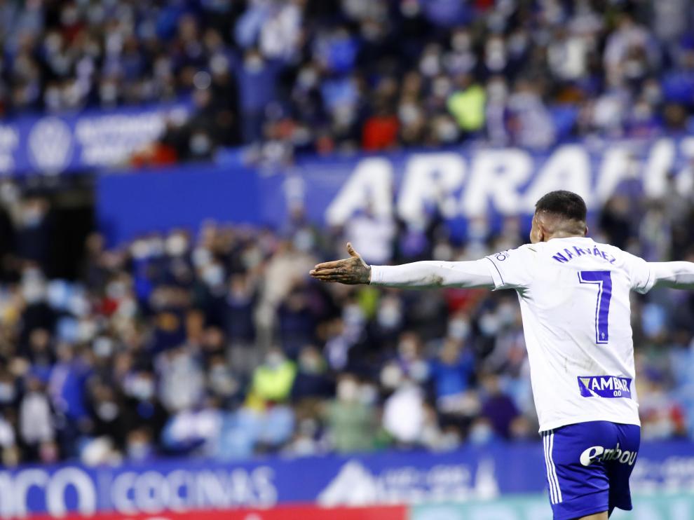 Partido del Real Zaragoza contra la Ponferradina en el estadio de La Romareda.