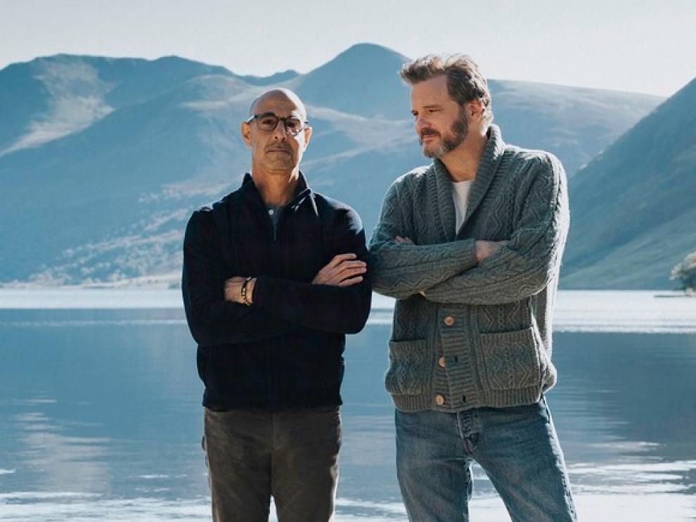 Stanley Tucci y Colin Firth, en un momento de 'Supernova'.