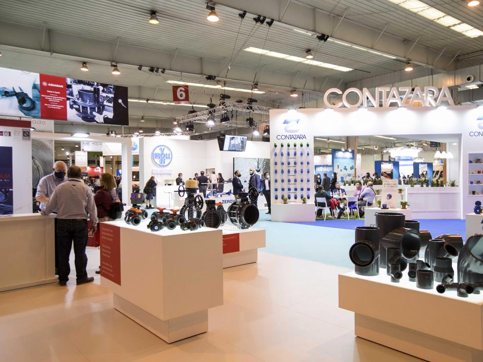 'Stand' de Contazara en el certamen Smagua, en la Feria de Zaragoza.