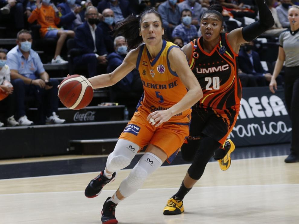 Ouviña, en la final de la Supercopa ante el UMMC Ekaterimburgo