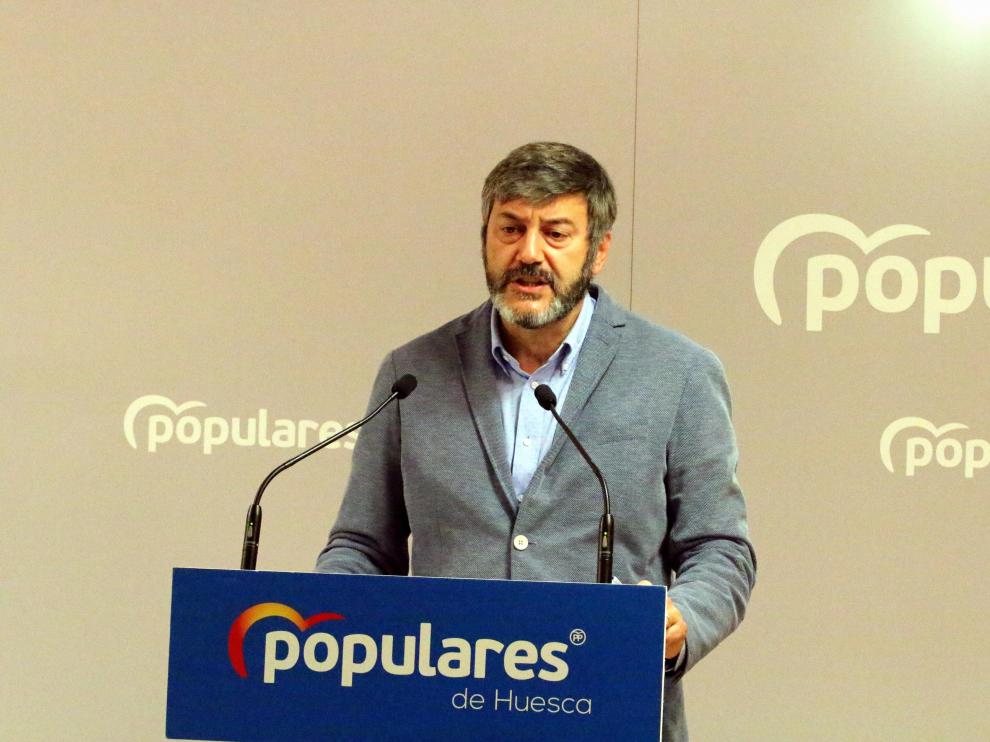 El portavoz del grupo del PP en la Diputación Provincial de Huesca, Gerardo Oliván.