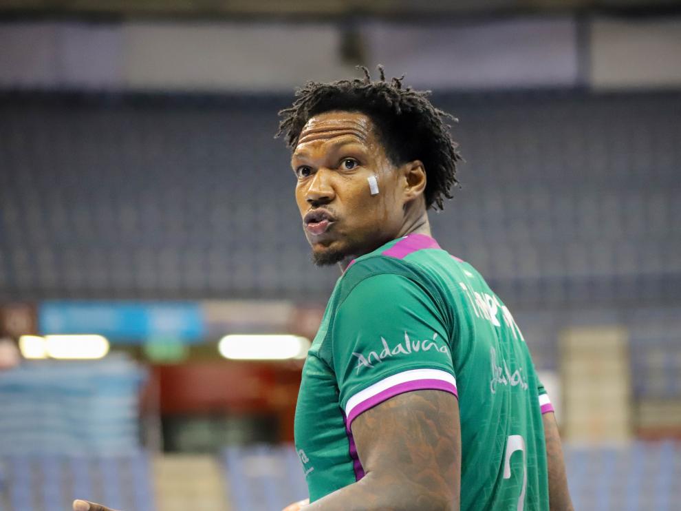 Deon Thompson, durante su etapa como jugador del Unicaja.