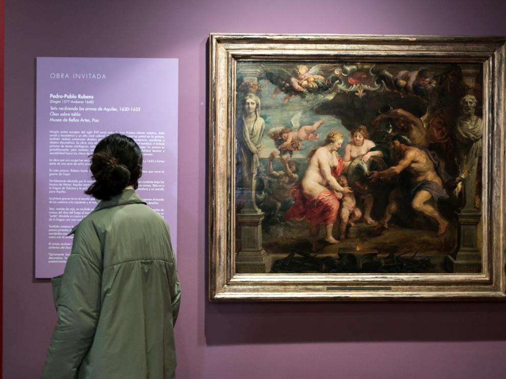 'Tetis recibiendo las armas de Aquiles' se expone ya en el Museo Goya de Fundación Ibercaja.