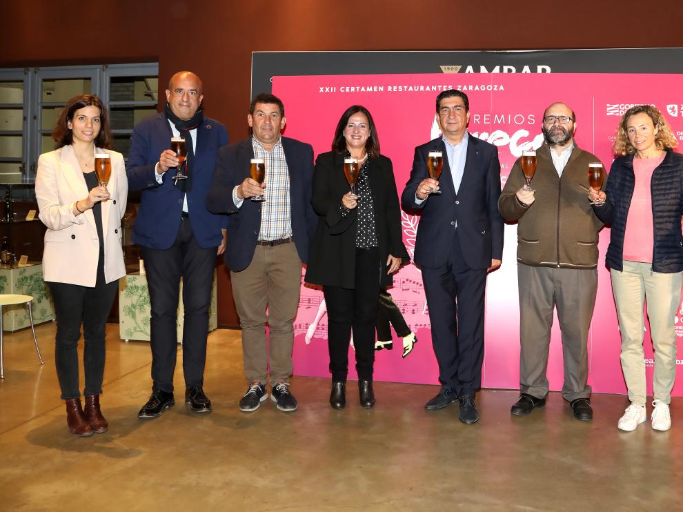 Los organizadores y patrocinadores del Certamen de Horeca, en la presentación, que se ha celebrado este jueves.