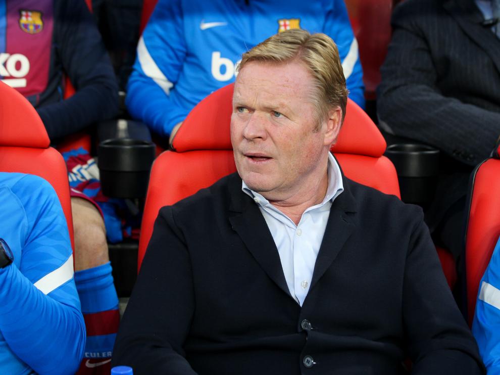 Ronald Koeman, durante el partido de este miércoles contra el Rayo Vallecano.