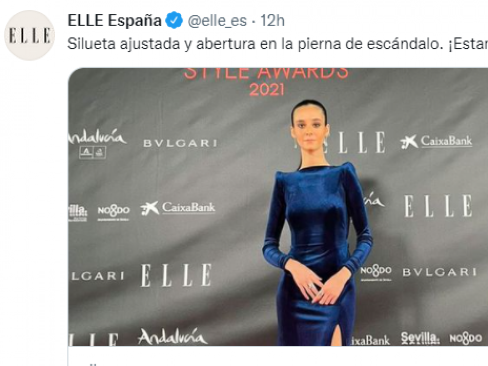 Tuit de Elle con el posado de Victoria Federica