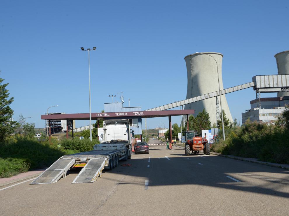La central térmica de Endesa en Andorra, cerrada desde junio de 2020.