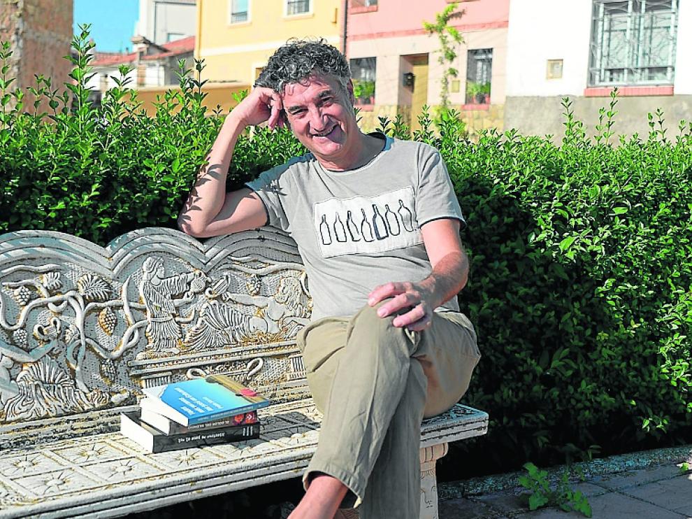 Patxi Uriz, en Villastar, durante la realización del documental.